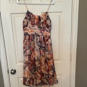 Anthropologie Multicolor Spaghetti Strap Dress